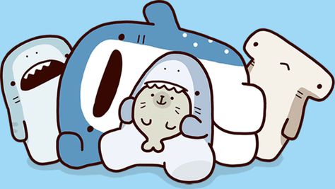 Meet Samezu, a Kawaii Shark! Kigurumi & San-X Restock! – JapanLA Kawaii Shark, Artsy Background, Shark Plush, Cute Blue Wallpaper, Tiger Shark, Cute Kawaii Animals, Cute Shark, Cute Animal Drawings Kawaii, Kawaii Doodles