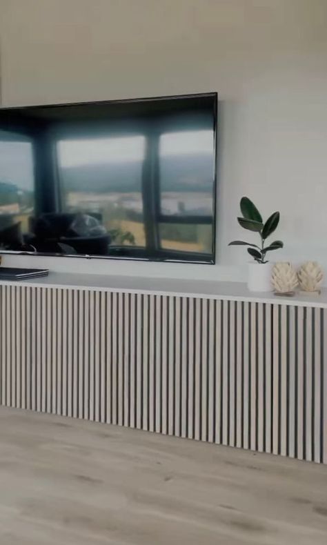 Built In Radiator, Tv Over Radiator, Tv Over Radiator Living Rooms, Radiator Under Tv, Tv Wall With Radiator, Tv Above Radiator, Wall Radiators, Kitchen Radiator, Home Radiators