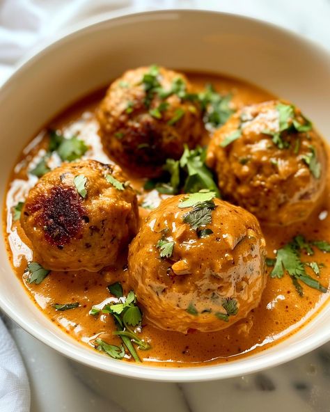 Vegan Malai Kofta🌱🍛 Rich, creamy and vegan!🤤 Follow @plantiful.palate for more recipes🗒️ Recipe: Ingredients: For the Koftas: - 200g firm tofu, grated - 1 potato, boiled and mashed - 1/2 cup grated carrots - 1/4 cup breadcrumbs - 2 tbsp plain flour - 1 tsp ground cumin - 1/2 tsp garam masala - Salt and pepper, to taste - Oil for shallow frying - Fresh coriander, chopped For the Sauce: - 1 tbsp vegetable oil - 1 onion, finely chopped - 2 cloves garlic, minced - 1 tsp ginger, minced - 1 ts... Tofu Curry, Kofta Recipe, Malai Kofta, Firm Tofu, More Recipes, Recipe Ingredients, Plain Flour, The Sauce, Garam Masala