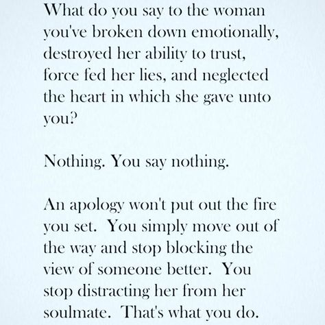 #needsnowords by shawnessey_chiodi You Have Destroyed Me Quotes, When You Have A Good Woman Quotes, She Gave Up Quotes, Losing A Good Woman Quotes, When A Womans Fed Up Quotes, She Moved On Quotes, Blocking Quotes, Neglected Wife, Under Your Spell