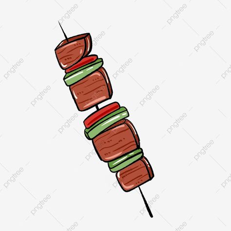 Barbecue Drawing, Bbq Cartoon, Bbq Drawing, Bbq Art, Bbq Salmon, Chicken On A Stick, Stick Drawings, Shadow Images, Shish Kabobs