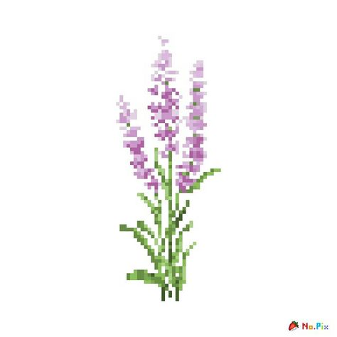 Lilac Pixel Art, Pixel Art Flowers Aesthetic, Wlw Headcanons, Lavender Pixel Art, Pixel Art Plants, Plant Pixel Art, Flowers Pixel Art, Pixel Art Flower, Flower Pixel Art