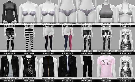 CLOTHES Ultimate Collection | Pralinesims on Patreon Sims 4 Traits, Sims Packs, Sims 4 Anime, Sims 4 Game Mods, Sims 4 Body Mods, Sims 4 Gameplay, Sims 4 Dresses, Sims 4 Mm, Sims 4 Characters