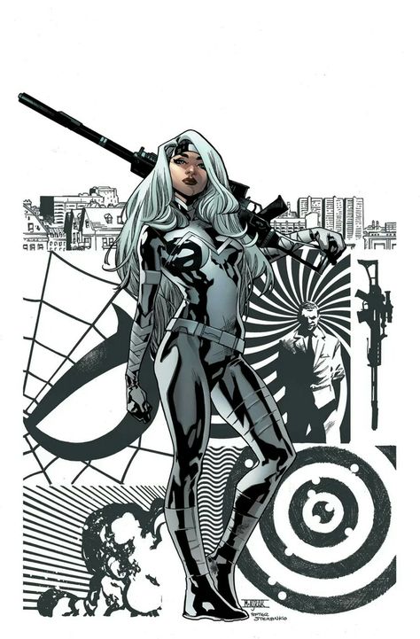 Silver Sable Marvel, Silver Sable, Comic Manga, Marvel Comics Art, Marvel Girls, Marvel Women, Comic Book Covers, Comic Book Artists, Amazing Spider