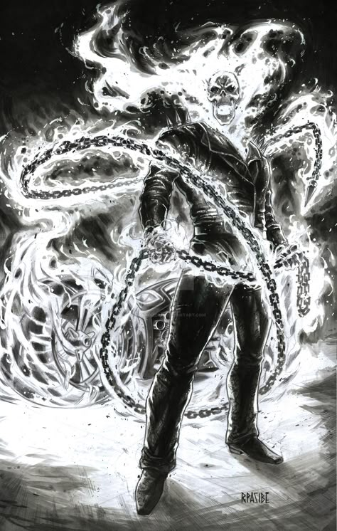 Johnny Blaze Ghost Rider Art, Ghost Rider Wallpapers, Ghost Rider Images, Ghost Rider Drawing, Ghost Rider 2099, Ghost Rider Tattoo, Gost Rider, Ghost Raider, Ghost Rider Johnny Blaze