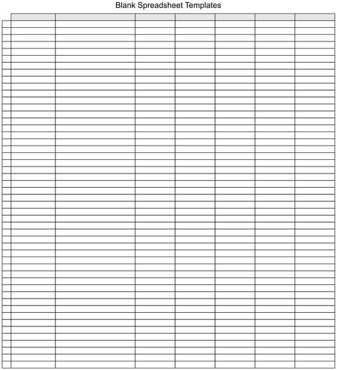 5 Best Free Printable Spreadsheets Templates - printablee.com Blank Grid Template, Printable Spreadsheet Blank, Blank Spreadsheet Free Printable, Excel Spreadsheets Templates Free Printable, Free Spreadsheet Templates, Blank Spreadsheet Template Free Printable, Blank Charts Templates Free Printable, Accounting Worksheets, Cricut Binder