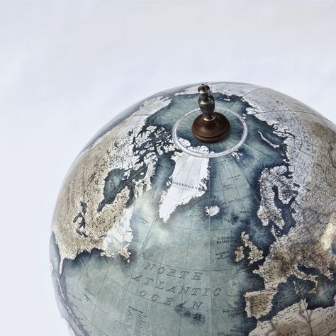 Vintage Globe Aesthetic, Globe Aesthetic, Blue Academia, Aesthetic World, Desk Globe, Wendy Darling, All The Bright Places, World Globes, Livingstone