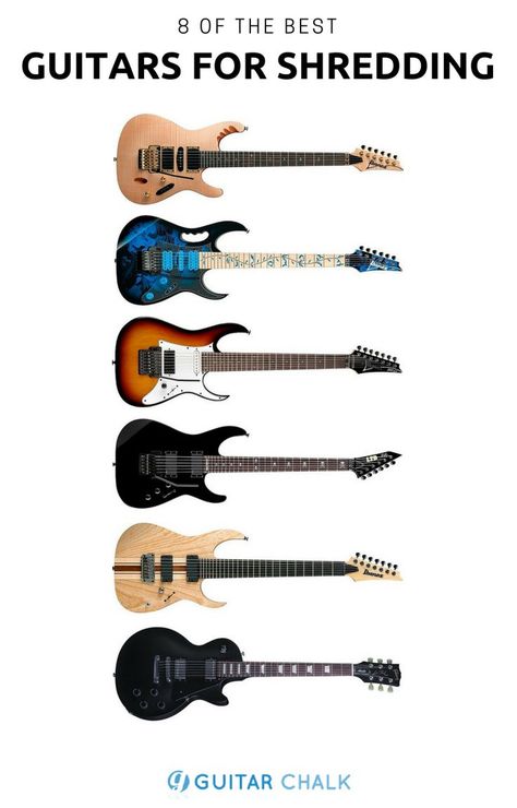 Eight of the best electric guitars for shredding and fast lead guitar. https://www.guitarchalk.com/best-guitars-for-shredding/ #guitar #electricguitars Music Silhouette, Gorillaz Fan Art, Metal Heads, Music Theory Guitar, Lead Guitar, Signature Guitar, Dope Music, Cool Electric Guitars, Guitar Tips