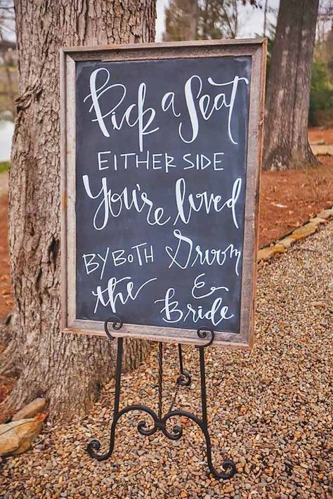 wedding signs 6 Chalkboard Signs For Wedding, Chalk Board Signs, Used Wedding Decor, Wedding Sayings, Funny Wedding Signs, Signs For Wedding, Rustic Spring Wedding, Board Signs, Rustic Wedding Signs