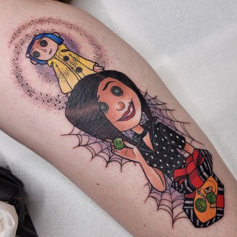 Kehlani Tattoo, Coraline Tattoo Ideas, Coraline Tattoo, Tim Burton Tattoo, Other Mother, Mommy Tattoos, Flash Tattoo Designs, Mother Tattoos, Horror Tattoo