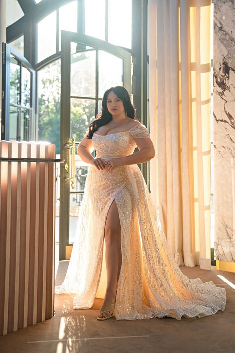 Plus Wedding Dresses, Plus Size Bridal, City Bride, Pinterest Wedding, Silhouette Dress, Dream Wedding Ideas Dresses, Shiny Fabric, Tulle Wedding, Plus Size Wedding