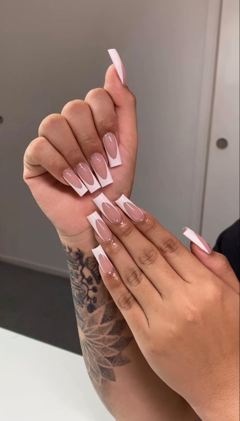 Concert Nails, Hard Nails, Drip Nails, White Acrylic Nails, Simple Acrylic Nails, Work Nails, Classy Acrylic Nails, Short Square Acrylic Nails, Acrylic Nails Coffin Pink