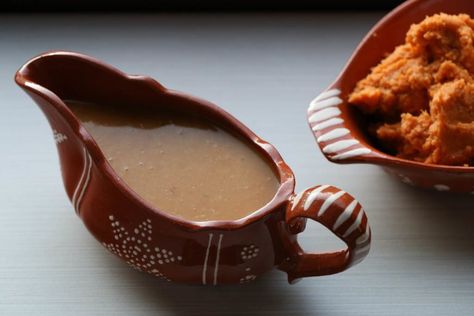 Miso Gravy Recipe, Miso Gravy, Ginger Miso, Vegan Gravy, Types Of Flour, Gravy Recipe, Chili Paste, Gravy Recipes, Crushed Garlic