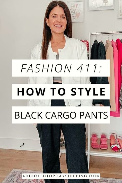 Redefine your style with the Best Cargo Pants for Women! Learn the art of styling black cargo pants to create fashion-forward outfits. Whether it's a casual day out or a polished look for the office, our guide will help you master the versatility of cargo pant outfits. Black Cargo Trousers Outfit, Black Cargo Pants Outfit Women, Style Black Cargo Pants, Cargo Pant Outfits, Cargo Outfits Women, Pants Outfits For Women, Cargo Trousers Outfit, Black Cargo Pants Outfit, Pant Outfits For Women