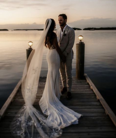 Wedding Photography Ocean, Beach Bonfire Wedding, Yosemite Photoshoot, Water Wedding Photos, Bonfire Wedding, Beach Wedding Pics, Bora Bora Wedding, Wedding Dress Aesthetic, Beach Wedding Groom