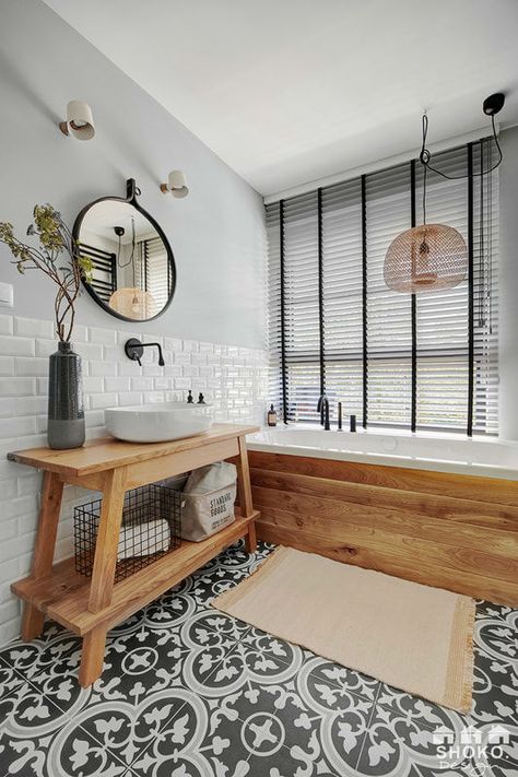 Industrial Brooklyn Loft interior design 21 Brooklyn Loft, Bad Inspiration, Wood Bathroom, House Bathroom, Bathroom Style, Modern Bathroom Design, Elle Decor, Bathroom Renovation, Bathroom Inspiration