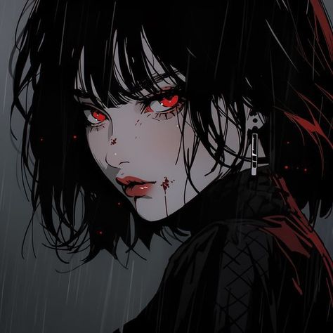 الفن الرقمي, Wallpaper Animes, Gothic Anime, Digital Art Anime, Arte Fantasy, Ethereal Art, Cartoon Profile Pics, Red Eyes, Art Anime