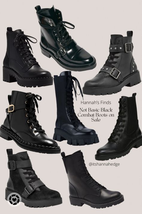 8 pairs of unique combat boots on sale Combat Boots Outfit Men, Black Lug Sole Boots, Cyberpunk Boots, Combat Boots Aesthetic, Shoes Reference, Armor Boots, Edgy Boots, Combat Clothes, Combat Boot Outfit