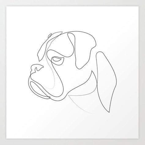 Boxer Dog Line Drawing, Boxer Line Drawing, Boxer Line Art, Boxer Dog Line Art, Boxer Outline Tattoo, Boxer Tattoo Dog, Boxer Dog Tattoo Ideas, Boxer Outline, Out Line Drawing