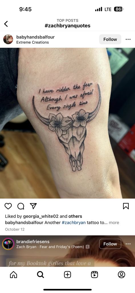 Zach Bryan Mountain Tattoo, Koe Wetzel Lyric Tattoos, Zach Bryan Tattoo Ideas Fear And Fridays, Zac Bryan Tattoo, Fear And Fridays Zach Bryan Tattoo, Front Thigh Tattoos, Zach Bryan Tattoo, Grace Tattoos, Cowboy Tattoos