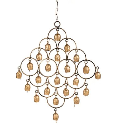 Chorus of Bells Wind Chime Outdoor Chandelier, Basic Hand Tools, Ten Thousand, Recycled Metal, Wind Chime, Chorus, The Wind, Wind Chimes, Fair Trade