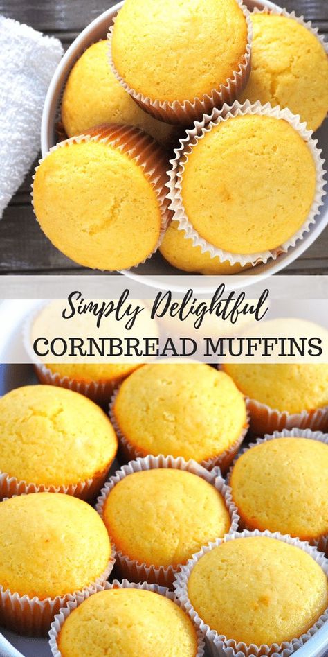 Moist Cornbread Muffins, Buttery Cornbread, Cornbread Muffins Recipe, Muffins Blueberry, Sweet Muffins, Cornbread Muffins, Homemade Cornbread, Sweet Cornbread, Cornbread Recipe