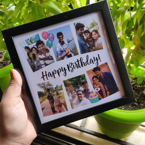 WhatsApp 9679727880 to order! Mini Frame Photo, Mini Photo Frames Ideas, Birthday Photo Frame Ideas, Photo Frame Ideas Handmade, Saving List, Mini Photo Frames, Wishes For Husband, Flower Background Design, Mini Frame