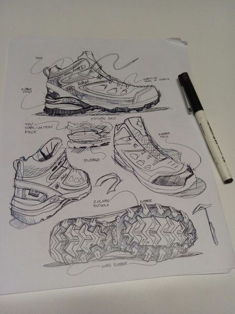 Shoes Drawing Sneakers, Sneakers Design Sketches, Shoe Sketch Design, Sketch Shoes Design, Sneaker Sketch Design, Footwear Sketches Design, Shoe Design Sketches Sneakers, Sketches Of Shoes, Shoes Sketch Design