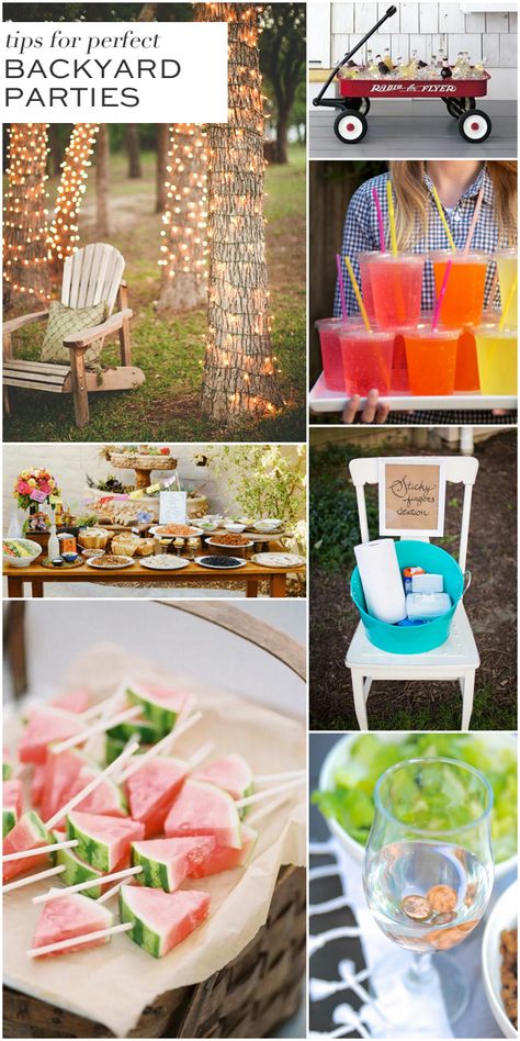 Tips for Fabulous Backyard Parties! Pin to remember! Graduation Cookout, Bon Fire, Venue Design, 13 Birthday, Backyard Parties, Food Bars, Yard Party, Parties Ideas, Backyard Movie