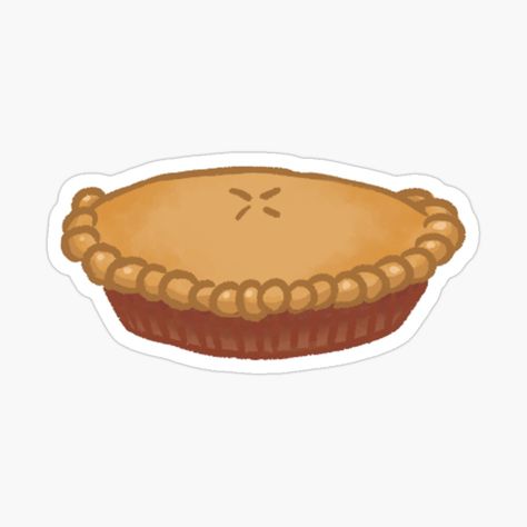 Get my art printed on awesome products. Support me at Redbubble #RBandME: https://www.redbubble.com/i/sticker/Apple-Pie-by-PastelDumpster/60668373.EJUG5?asc=u Turkey Stickers, Pie Sticker, Pie Pumpkin, Apple Stickers, Cute Laptop Stickers, Thanksgiving And Christmas, Strawberry Pie, Life Journal, Meat Pie