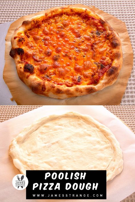 Master the secret to bubbly crusts & explosive flavor with our foolproof Poolish pizza dough recipe! Poolish Pizza Dough Recipe, Bubbly Pizza Crust Dough Recipe, Biga Pizza Dough Recipe, Bubbly Pizza Dough, Poolish Pizza Dough, Dough Recipe Easy, Perfect Pizza Dough Recipe, Pizza Crust Dough, Deep Dish Pizza Recipe