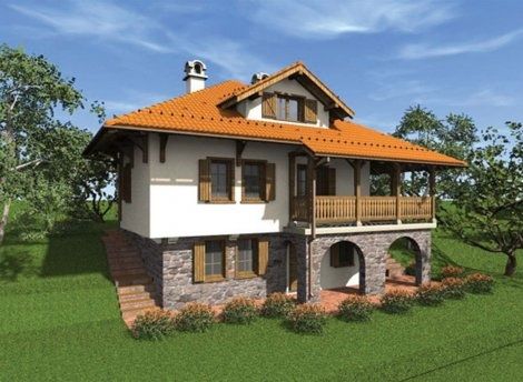 Old Serbian house Traditional Serbian House, Balkan House, Serbian Culture, Stone House Plans, Thatched House, Small Room Design Bedroom, Classic House Exterior, Architectural Design House Plans, Modern Style House Plans