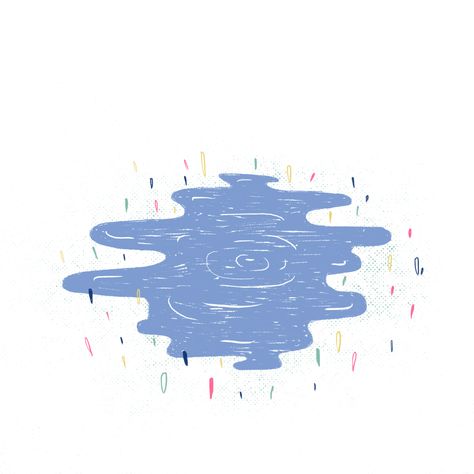 Some random Gifs about everything and nothing. Puddle Illustration, Puddle Drawing, Drip Illustration, Lisa Brice, Scene Animation, Online Graphic Design Course, Random Gif, Cool Pixel Art, Graphic Design Course