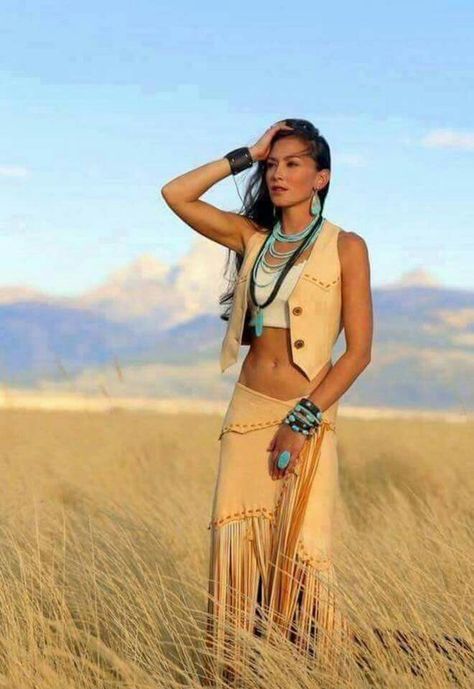 Lovely Indian Outfit, Native American, A Woman