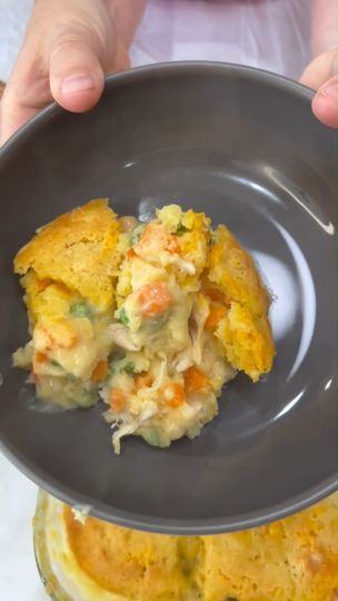 215K views · 3.3K reactions | Better Than a Pot Pie | Better Than a Pot Pie - We call it Chicken Cobbler, You will never make it any other way! #chickencobbler #potpie #chickepotpie | By Todd’s Got Game | One stick of butter, melted. I'm fast. This is one whole rotisserie chicken. There is nothing simpler about this recipe. Wait til you see how quickly this comes together. You know a lot of people call this pot pie in our house. We call it. Todd, say it with me. Chicken cobbler. So simple. Number three, peas and carrots. These are frozen peas and carrots. If you're a corn and a bean kind of person, feel free to add those. Whoops, It's not fun unless you get it on the table. My kids like peas and carrots. Okay. We're on to ingredient number four. We need two you think I can do this? 2 full Wonder And Raw Chicken Cobbler, Savory Chicken Cobbler Wonder And Raw, Wonder And Raw, Savory Chicken Cobbler, Cobbler Chicken, Pie Savory, Chicken Cobbler, Pie Chicken, Pie Easy