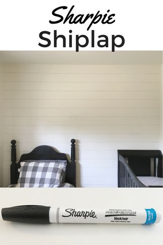 How To Paint A Wall To Look Like Shiplap, Faux Shiplap Wall With Paint, Sharpie Shiplap Wall, Fake Shiplap Wall, Fake Shiplap, Sharpie Shiplap, Shiplap Tutorial, Sharpie Wall, Shiplap Nursery