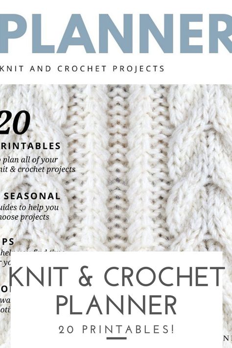 No time to knit or crochet? What if you could find time for yarn projects without the guilt? Use the 20 printables from this knit & crochet project planner to schedule your hobby and overcome what's standing in your way. Make time for what you love! #craftplanner #knitplanner #crochetplanner #plannerebook Crochet Project Planner, Crochet Planner, Stop Wasting Time, Crochet Knit Stitches, Day Schedule, Crochet Tools, Crochet Supplies, Craft Planner, Knitting Blogs