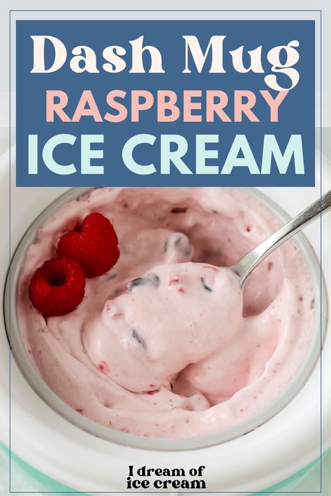 If you love raspberry chocolate chip ice cream, you have to try making it in the Dash ice cream maker! The My Mug machine makes small batch soft serve, complete with real raspberries and chocolate chips. Dash My Mug Ice Cream Maker Recipes, Dash Ice Cream Mug Recipes, Dash Ice Cream Maker Recipes, Dash Ice Cream Maker, Ice Cream Maker Machine, Raspberry Chocolate Chip, Ice Cream Recipes Machine, Healthy Ice Cream Recipes, Sorbet Ice Cream