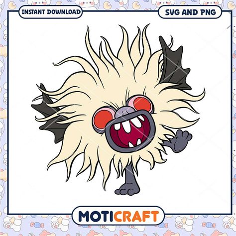 Fluffy Monster SVG Cut File Check more at https://moticraft.com/product/fluffy-monster-svg-cut-file/ Fluffy Monster, Monster Svg, Svg Cuts