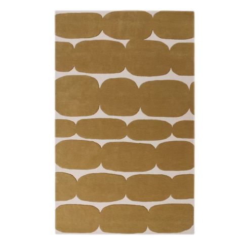 LOOMY Hand-Tufted Wool Yellow/Ivory Area Rug | Perigold Road Rug, Office Lounge, Spec Sheet, Brick Road, Natural Fiber Rugs, Ivory Area Rug, Area Rug Sizes, Geometric Area Rug, Ivory Rug