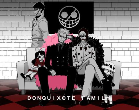 Donquixote Family Trafalgar D Water Law Corazon Cora-san Donqiuxote Rosinante Donquixote Doflamingo Joker Donquixote Brothers Vergo Baby 5 One Piece Doflamingo Family, Baby 5 One Piece, Law Corazon, Donquixote Brothers, Donquixote Family, Donquixote Doflamingo, Baby 5, One Piece Ship, Baby #5