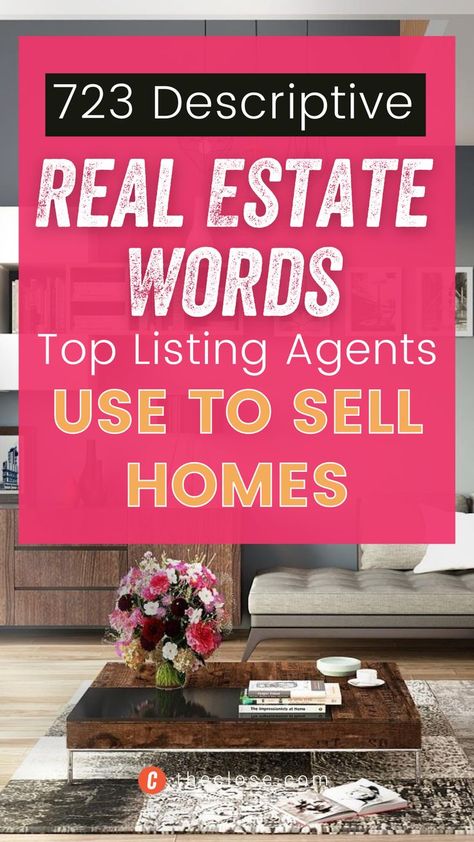 Real Estate Marketing Materials, Listing Descriptions Real Estate, Real Estate Letters To Potential Sellers, Real Estate Listing Marketing, Ninja Selling Real Estate, Real Estate Listing Description, Real Estate Tips For Agents, Real Estate Words, New Listing Real Estate