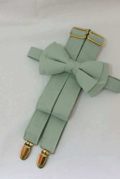 Sage Green Wedding Ring, Sage Groomsmen, Sage Green Suspenders, Sage Bow Tie, Groomsmen Ring, Green Wedding Ring, Wedding Suspenders, Green Suspenders, Groomsmen Suspenders