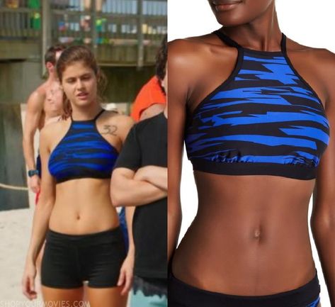 High Neck Halter, Dd Cup, Baywatch, Print Crop Tops, Blue Print, Black Print, High Neck, Actors, Blue