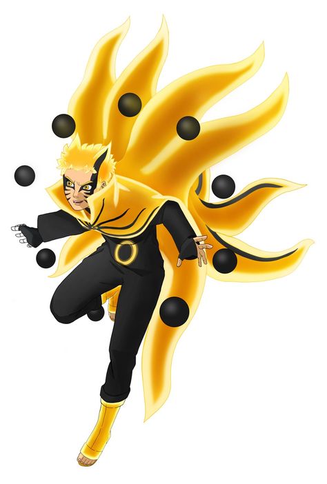 Crédito/Credit by: SasutoXI7II on DeviantArt Link (Visitar/visit) Naruto 9 Tails, Naruto Six Paths, Sage Mode Naruto, Sage Of Six Paths, Naruto And Kurama, Nuclear Fusion, Sage Mode, 9 Tails, Naruto Oc