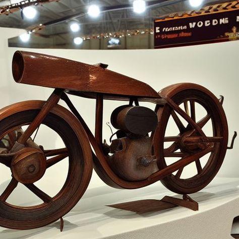 exhibition of wooden motorcycles in Belarus Wooden Motorcycle, Minsk, Belarus, Art Boards, Motorcycles, Star Wars, Art