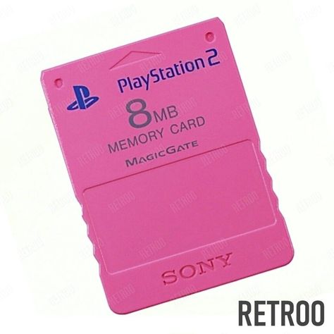 Add a pop of pink to your retro gaming setup with this official Sony Playstation2 8MB Memory Card! Perfect for saving your progress and unlocking new levels. 🎮💾 #Retroo #SonyPlaystation2 #PS2 #RetroGaming #8MBMemoryCard #Pink #Playstation2 #Gaming #Gamers #eBay #eBayShop #MemoryCards #GameCard #MemoryCard Retro Gaming Setup, Ps2 Games Aesthetic, Ps2 Memory Card Icons, Ps3 Nostalgia, Pink Gaming Console, Pink Store, Leather Knife Sheath Pattern, Video Game Cartridge, Playstation 2