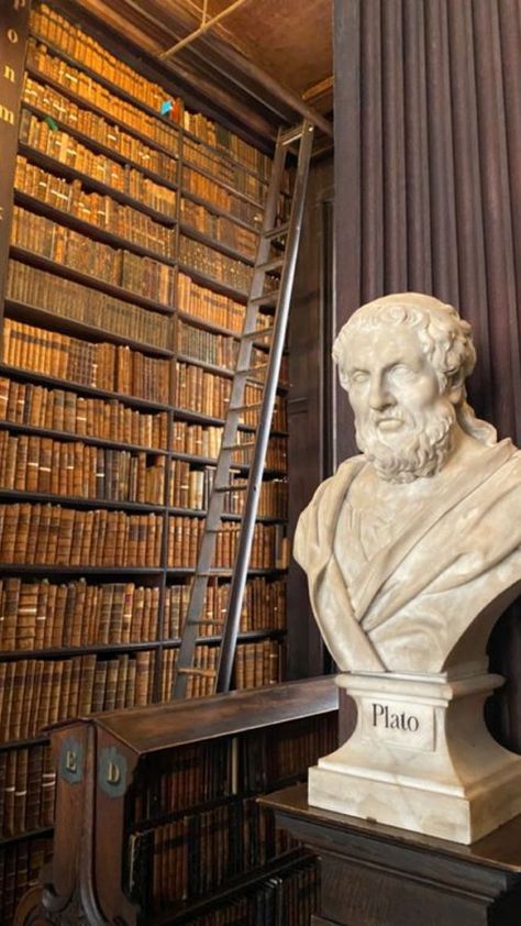 Trinity College Library, The Book Of Kells, Greek Philosophy, Old Libraries, Europe Aesthetic, College Library, Thinking Out Loud, Dream College, Book Of Kells