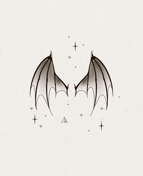 Rhysand Bat Wings Tattoo, Rhys Wings Tattoo, Azriel Tattoo Acotar, Bat Wings Tattoo Acotar, Acotar Wings Tattoo, Bat Wing Tattoo, Bat Wings Tattoo, Illyrian Wings, Body Doodles