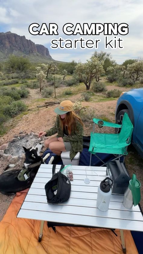 Wondering what essentials you‘ll need on the road? 🏕 Discover everything you need to kickstart your journey with our Car Camping Starter… | Instagram Tailgate Tent, Relaxing Outdoors, Battery Bank, Subaru Crosstrek, Air Mattress, Car Camping, Solo Travel, On The Road, The Road